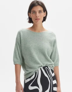 OPUS Pullover PUSITY Oversize Mohair grün S24 10299612559100