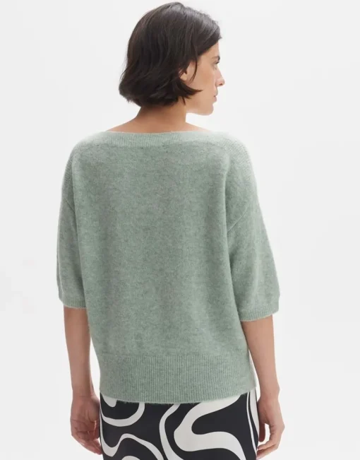 OPUS Pullover PUSITY Oversize Mohair grün S24 10299612559100