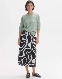 OPUS Pullover PUSITY Oversize Mohair grün S24 10299612559100