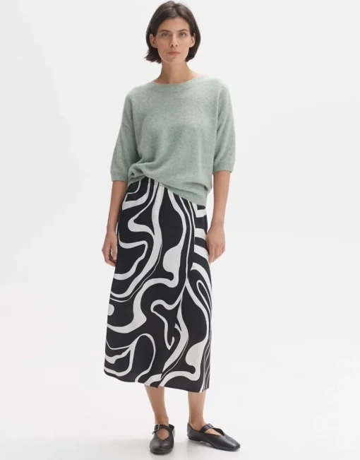 OPUS Pullover PUSITY Oversize Mohair grün S24 10299612559100