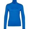 OPUS Sariette Rollkragenshirt blau und milk S22 10111810862100