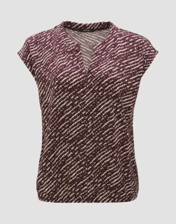 OPUS Shirt SANDEO SHADOW Viskose gemustert S14 2411012292100
