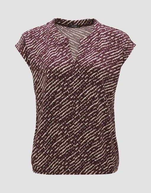 OPUS Shirt SANDEO SHADOW Viskose gemustert S14 2411012292100