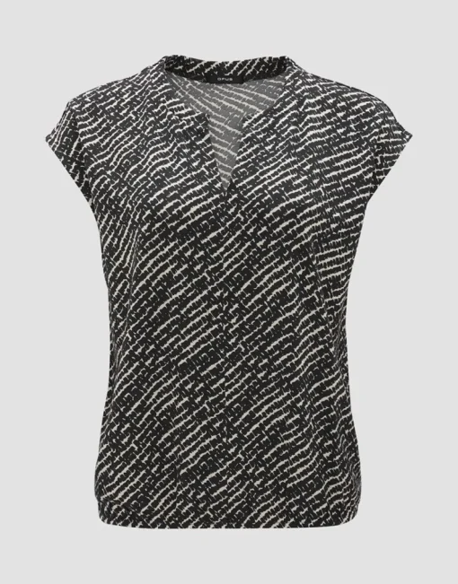 OPUS Shirt SANDEO SHADOW Viskose gemustert S14 2411012292100