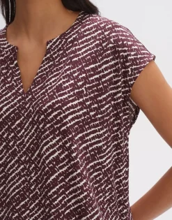 OPUS Shirt SANDEO SHADOW Viskose gemustert S14 2411012292100