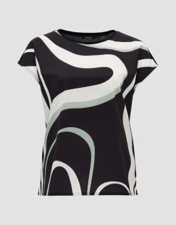 OPUS Shirt SIBERTI PRINT Regular aus Material Mix S24 10304812418275