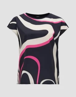 OPUS Shirt SIBERTI PRINT Regular aus Material Mix S24 10304812418275