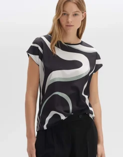 OPUS Shirt SIBERTI PRINT Regular aus Material Mix S24 10304812418275