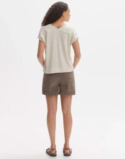 OPUS Shirt SIRUKUS Boxy Fit  Feinstrick Optik beige S14 10288212205100