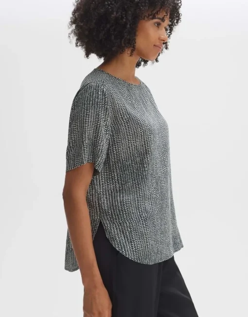 OPUS Shirtbluse FASPA DESERT Loose ECOVERO™ Viskose grün S14 10053012275100