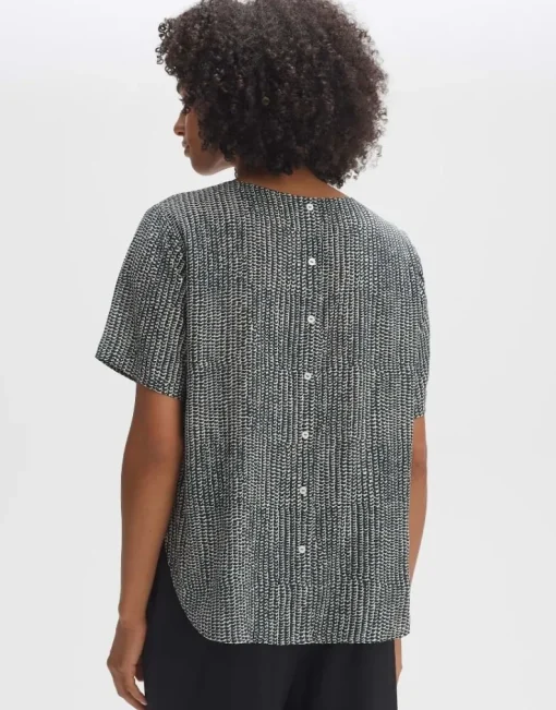 OPUS Shirtbluse FASPA DESERT Loose ECOVERO™ Viskose grün S14 10053012275100