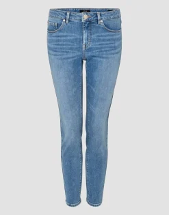 OPUS Skinny Jeans Elma ocean blue schmales Bein 5- Pocket- Design blau S13 2162011083100