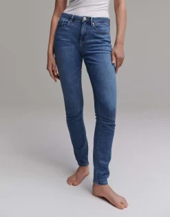 OPUS Skinny Jeans Elma ocean blue schmales Bein 5- Pocket- Design blau S13 2162011083100