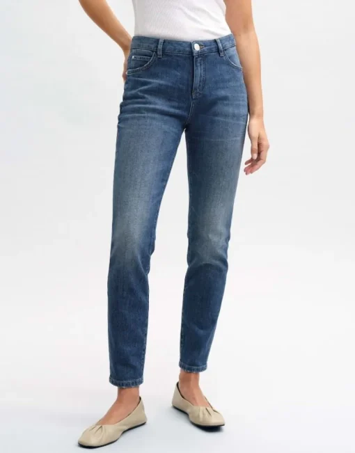 OPUS Slim Jeans EVITA Mid Rise BCI Cotton Mix blau S14  2331612075248