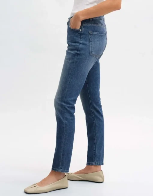 OPUS Slim Jeans EVITA Mid Rise BCI Cotton Mix blau S14  2331612075248