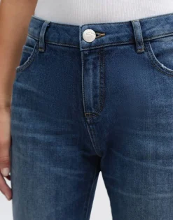 OPUS Slim Jeans EVITA Mid Rise BCI Cotton Mix blau S14  2331612075248
