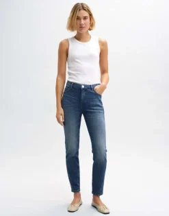 OPUS Slim Jeans EVITA Mid Rise BCI Cotton Mix blau S14  2331612075248