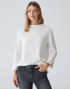 Opus Strukturiertes Shirt Damen  10320612513287