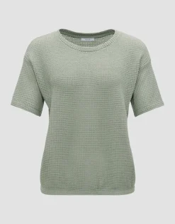 OPUS Strukturiertes Sweatshirt GIZAPI Regular aus BCI Cotton Mix S24 10298612561100