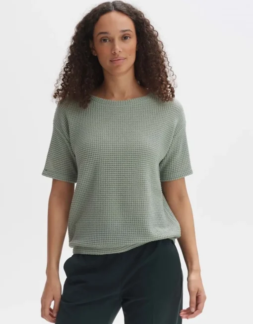 OPUS Strukturiertes Sweatshirt GIZAPI Regular aus BCI Cotton Mix S24 10298612561100