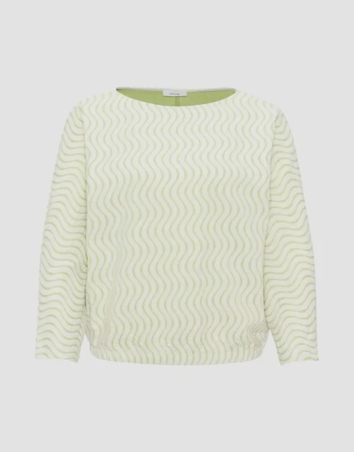 OPUS Sweater Gellig grün S23 10237311900100