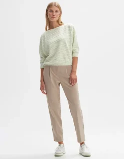 OPUS Sweater Gellig grün S23 10237311900100