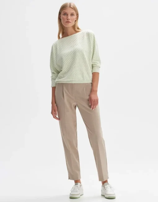 OPUS Sweater Gellig grün S23 10237311900100