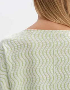 OPUS Sweater Gellig grün S23 10237311900100