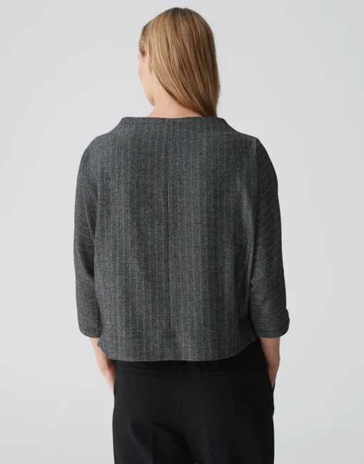 OPUS Sweater GISHA  Fledermausärmel schwarz S24 10318412490100