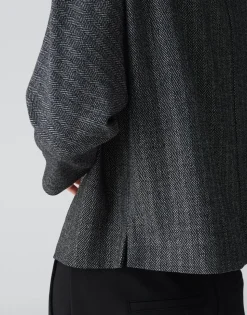 OPUS Sweater GISHA  Fledermausärmel schwarz S24 10318412490100