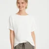 OPUS Sweatshirt GIWAN Ringelstruktur milk S22 10077110638143