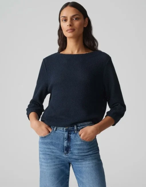 OPUS Sweatshirt GOFONA blau S15 10383912561315