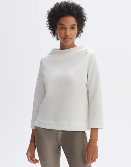 OPUS Sweatshirt Goldiny weiß S23 10236611896100