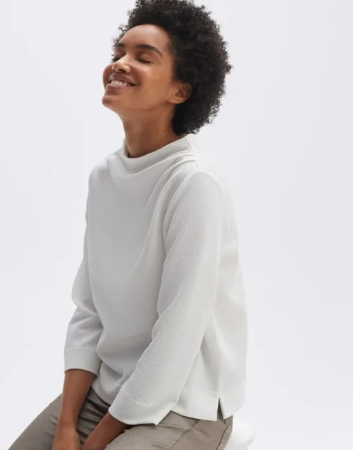 OPUS Sweatshirt Goldiny weiß S23 10236611896100