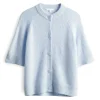 OPUS weicher Cardigan DORIANA blau S15 10384412559315