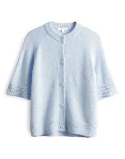 OPUS weicher Cardigan DORIANA blau S15 10384412559315