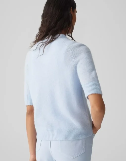 OPUS weicher Cardigan DORIANA blau S15 10384412559315