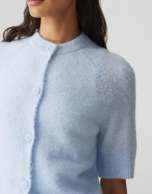 OPUS weicher Cardigan DORIANA blau S15 10384412559315