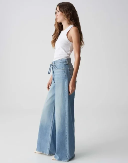 OPUS Wide Leg Jeans MIVA PALAZZO CASUAL Mid Rise S15 10387812990338