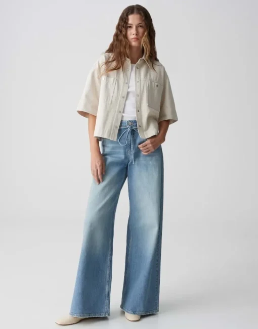 OPUS Wide Leg Jeans MIVA PALAZZO CASUAL Mid Rise S15 10387812990338