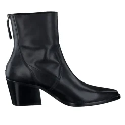 Paul Green Damen Stiefelette Leder Reißverschluss SCHWARZ SUPER SOFT 8075-006