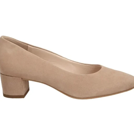 Paul Green Pumps Samtziege Blockabsatz beige 3449