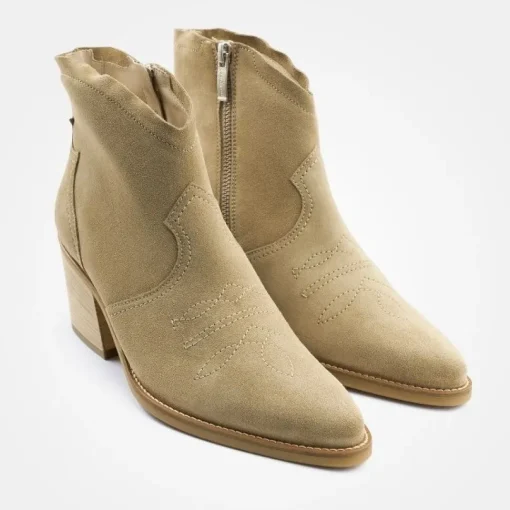 Paul Green Stiefelette Western- Boots Country- Style Ziernähte beige S23 8110-024