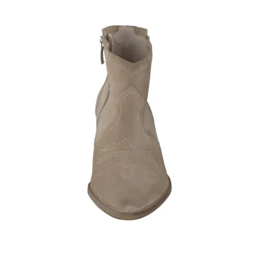 Paul Green Stiefelette Western- Boots Country- Style Ziernähte beige S23 8110-024