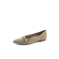 Paul Green Super Soft Ballerina Rauleder Perlenapplikation beige S14 1066-035