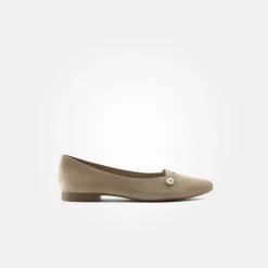 Paul Green Super Soft Ballerina Rauleder Perlenapplikation beige S14 1066-035