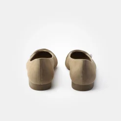 Paul Green Super Soft Ballerina Rauleder Perlenapplikation beige S14 1066-035