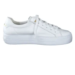 Paul Green Super Soft Pauls Sneaker Leder goldfarbener - Logodruck weiß S14 5241-005