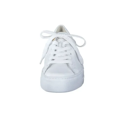 Paul Green Super Soft Pauls Sneaker Leder goldfarbener - Logodruck weiß S14 5241-005