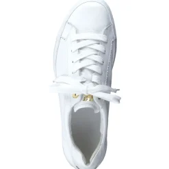 Paul Green Super Soft Pauls Sneaker Leder goldfarbener - Logodruck weiß S14 5241-005